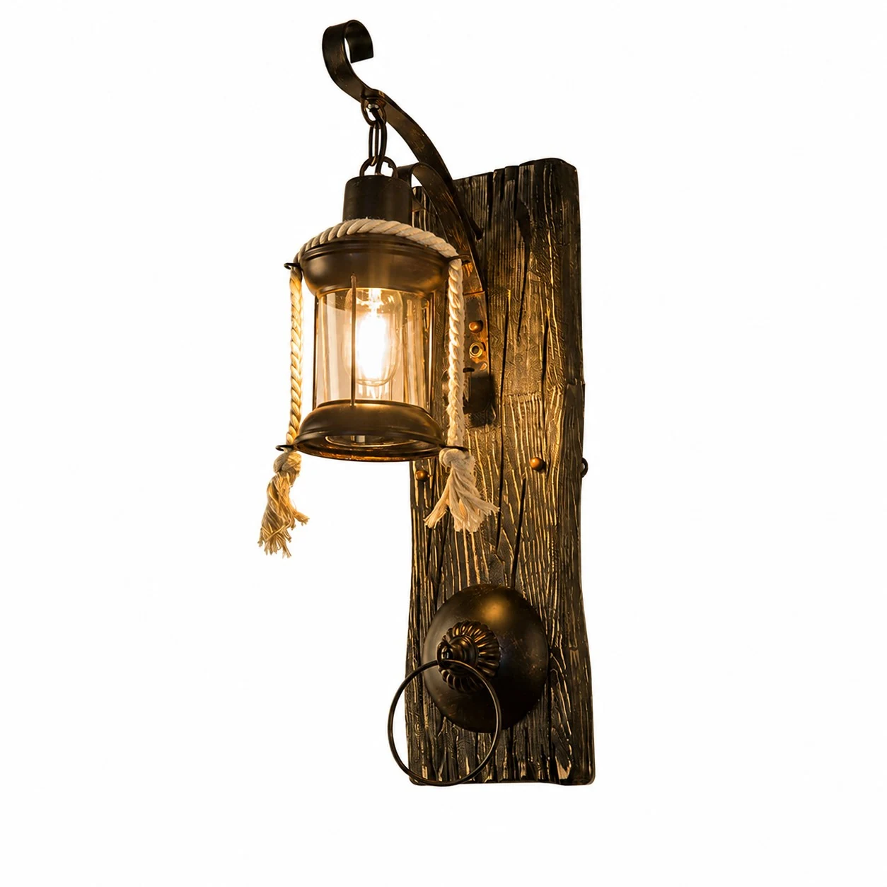 Rope Accent Wall Lantern