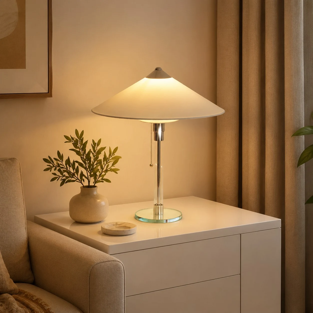Sofa Side Cabinet Glow Scene