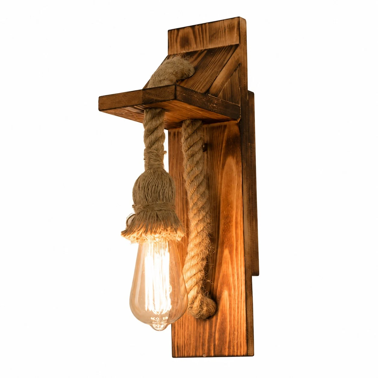 Rope Bulb-Ready Sconce