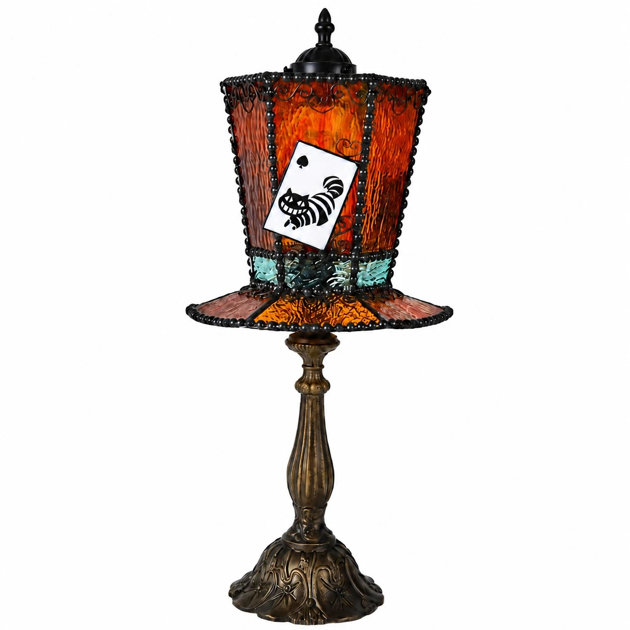 Cat Fairy Card Amber Yellow decorative table lamp
