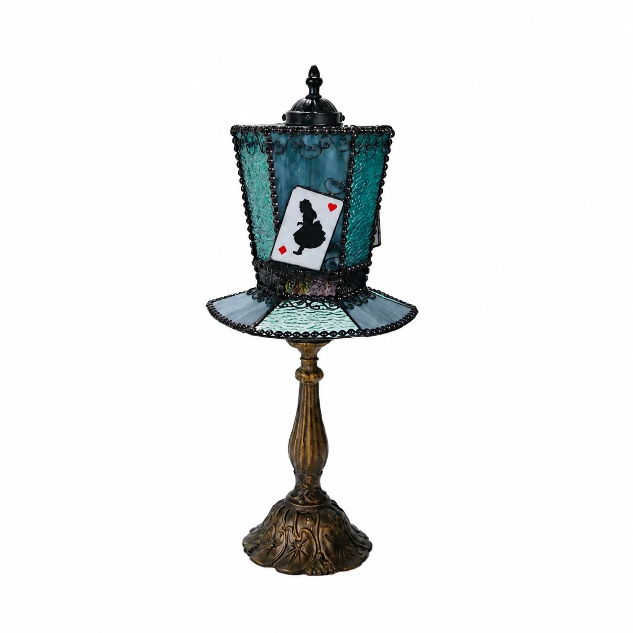 Cat Fairy Card Aqua Blue decorative table lamp