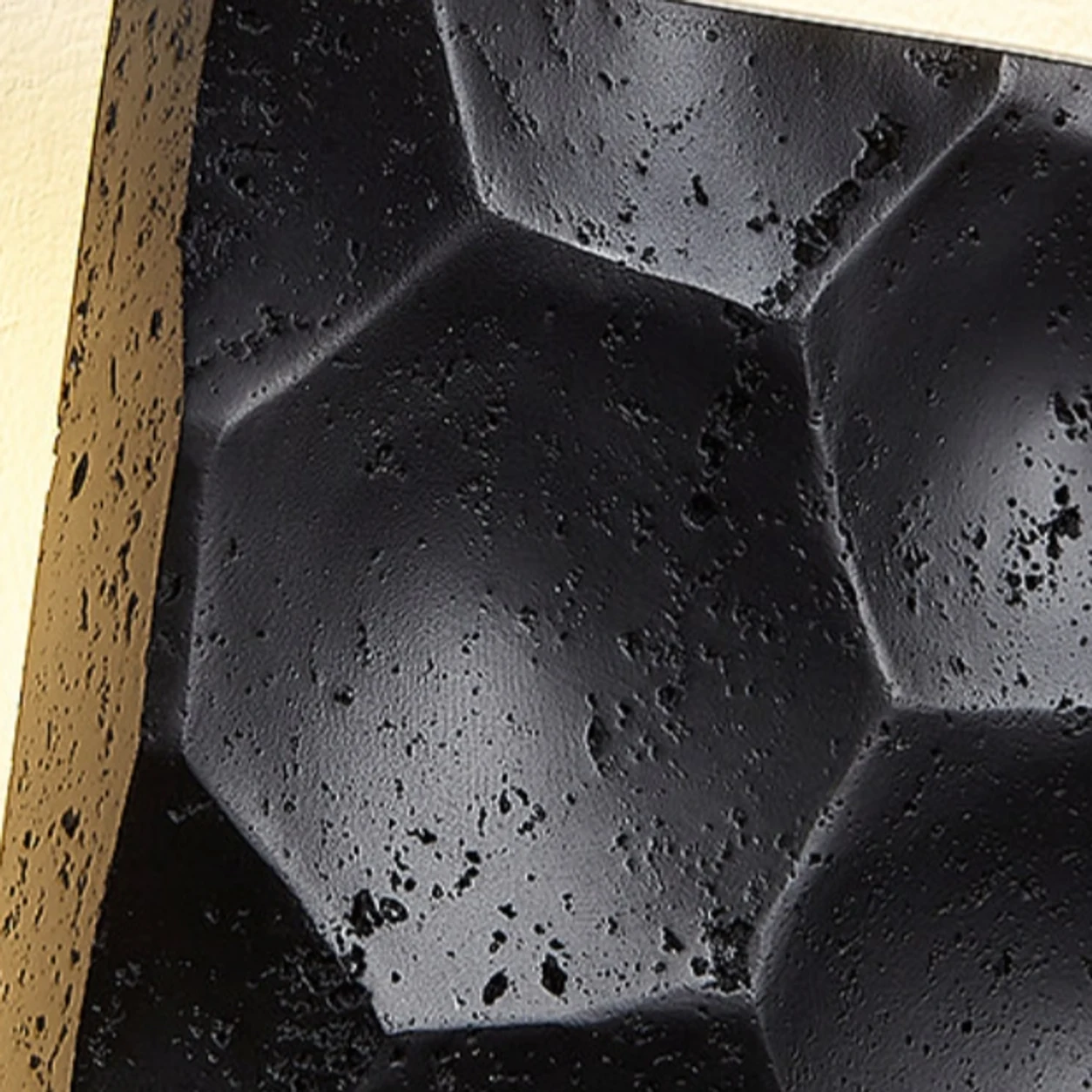 Enlarged close-up of natural travertine texture and pores
