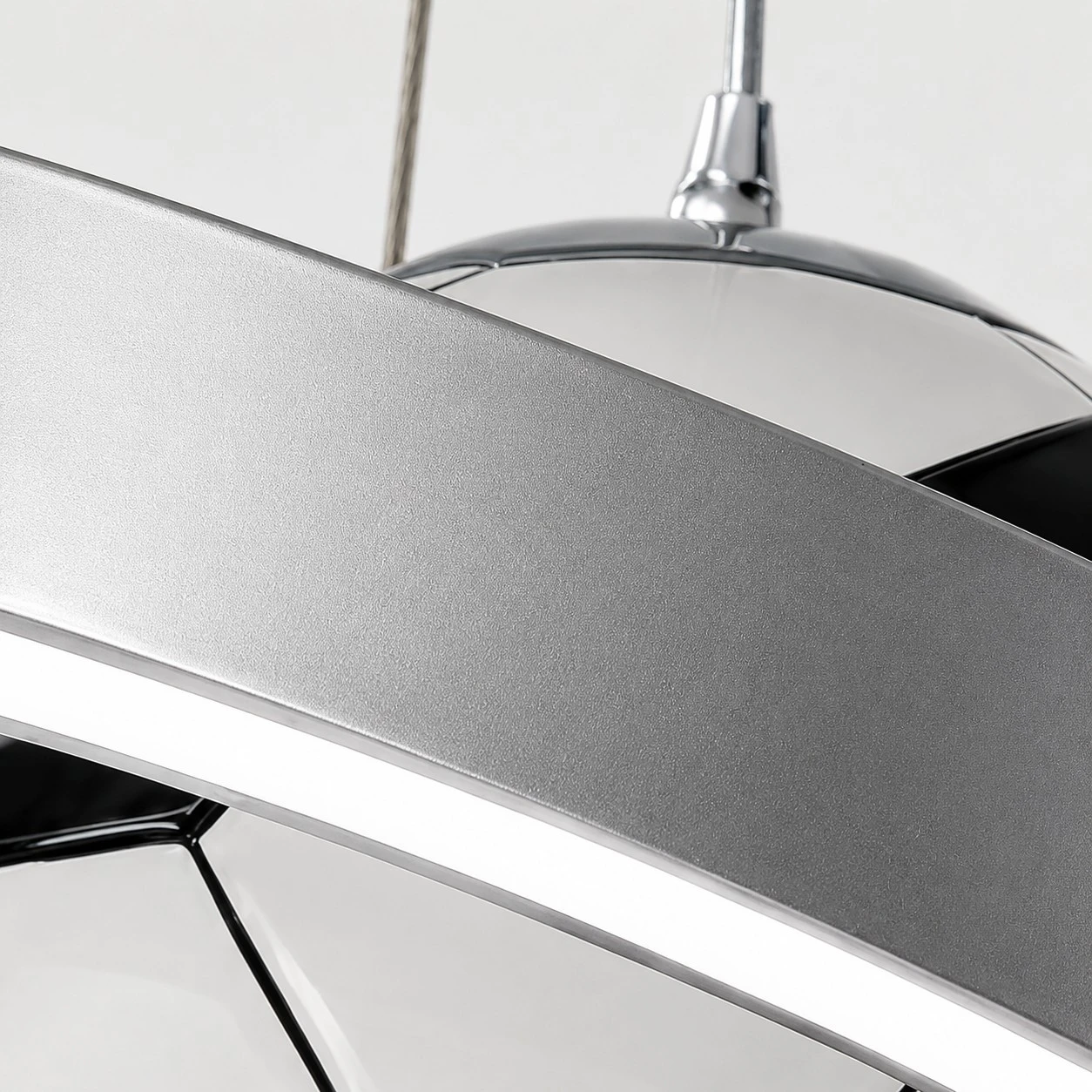 Silver ring integrated LED detail