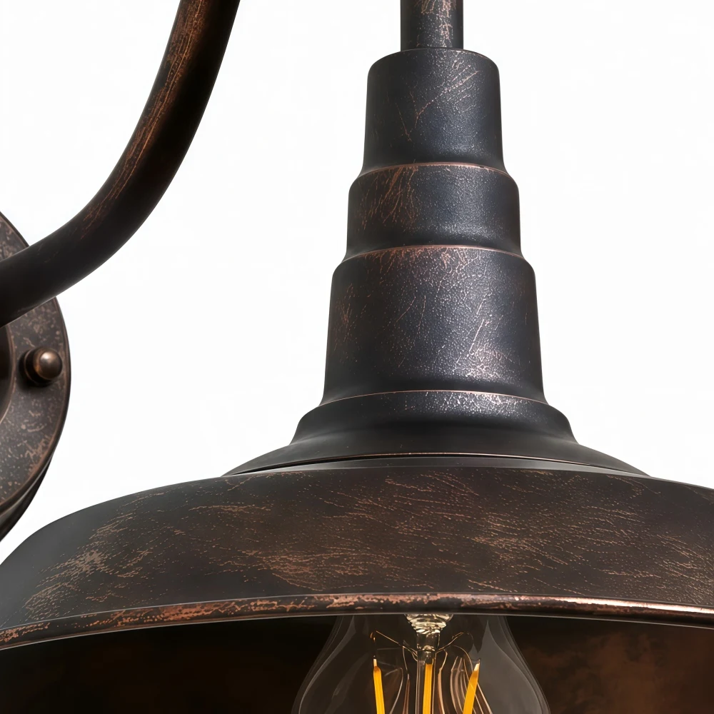 Close-up of Solenvo metal shade and socket