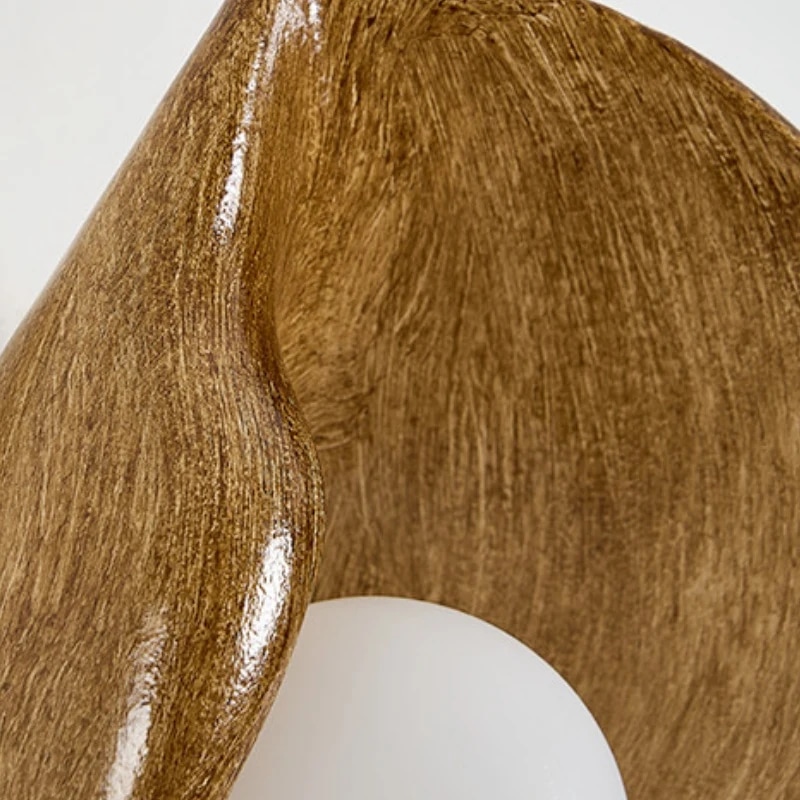 resin wall sconce detail
