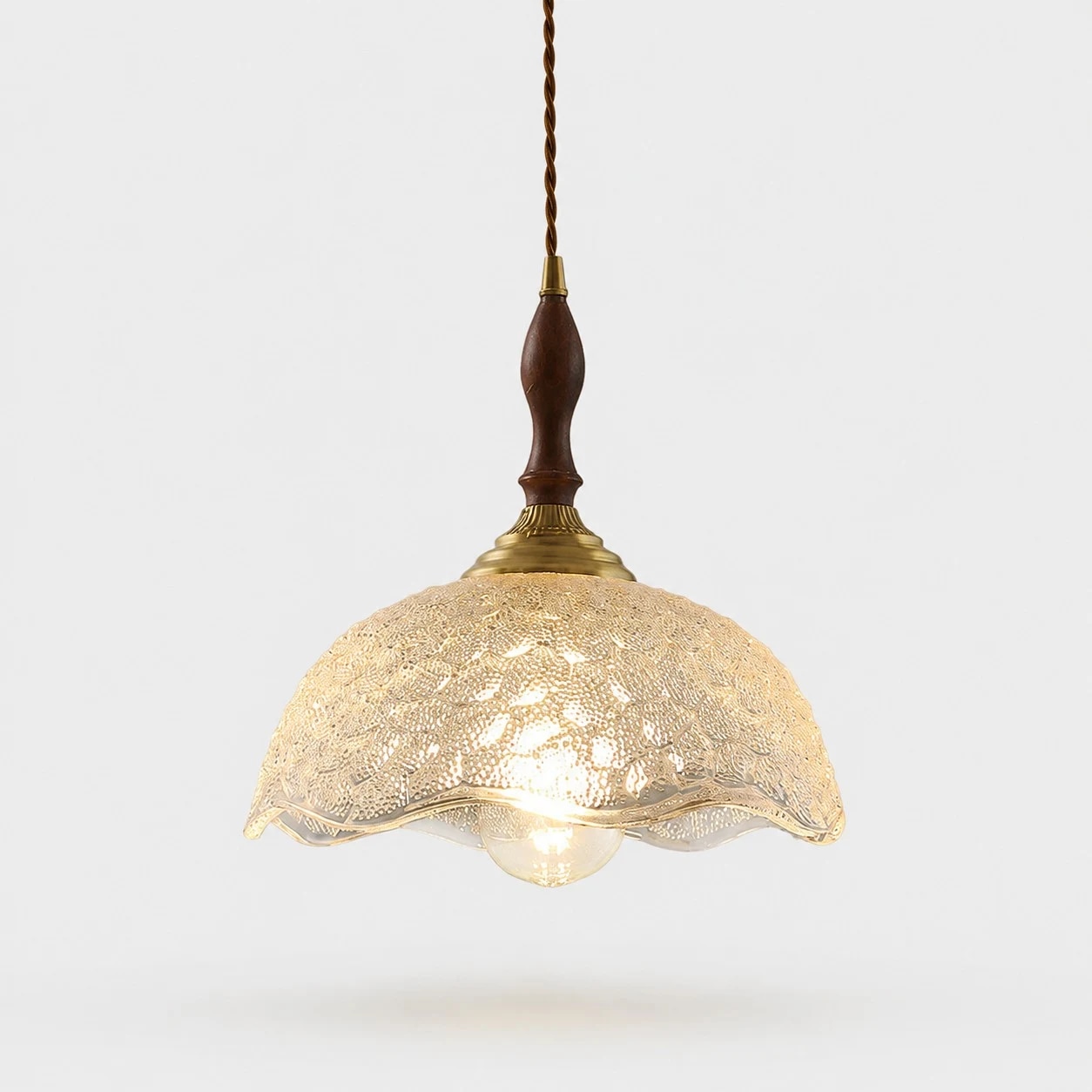 Clear glass pendant product cutout