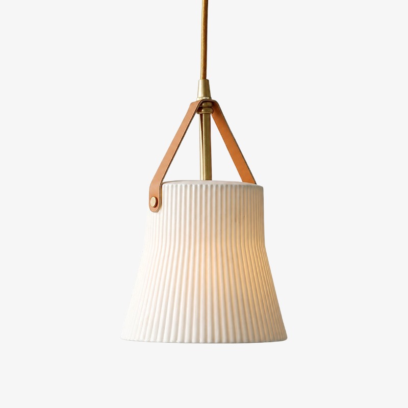 Style A ceramic brass pendant light