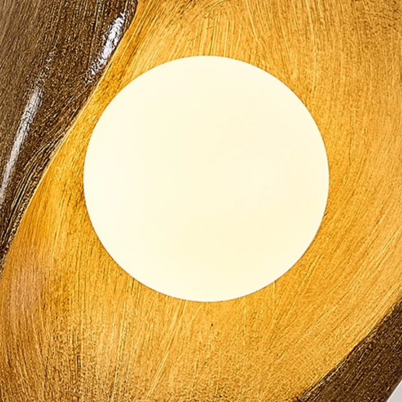 resin wall sconce detail