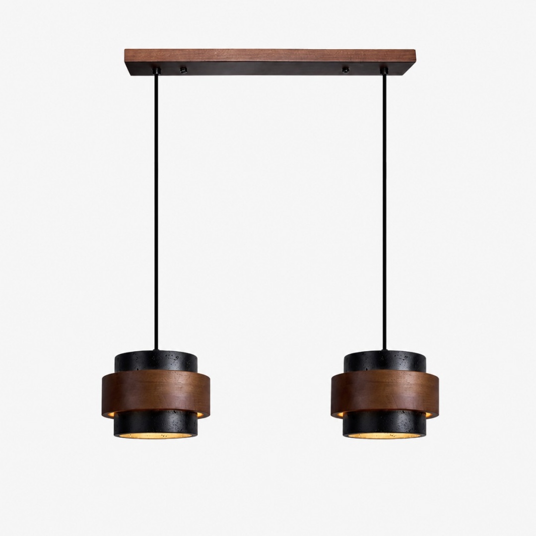 Black and Walnut · Straight · 2 Heads · Linear