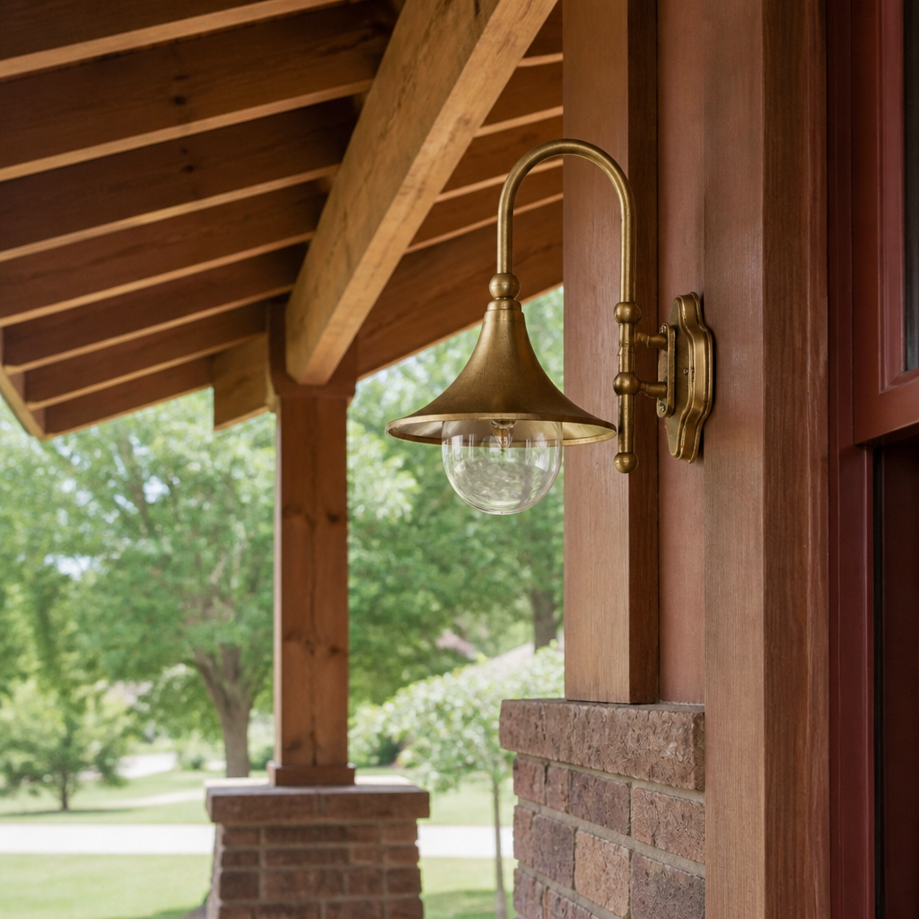 Craftsman porch scene Brass Trumpet