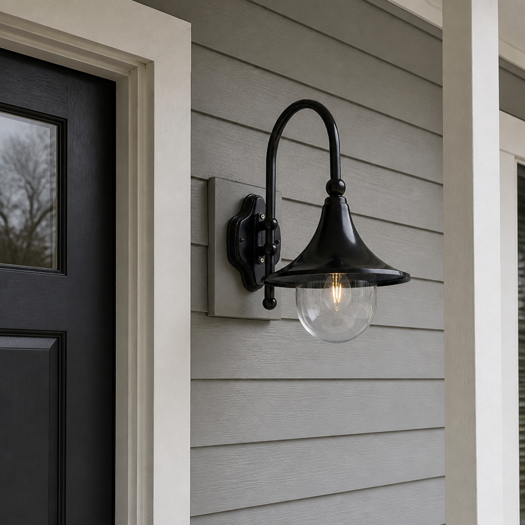 US porch scene Black Trumpet