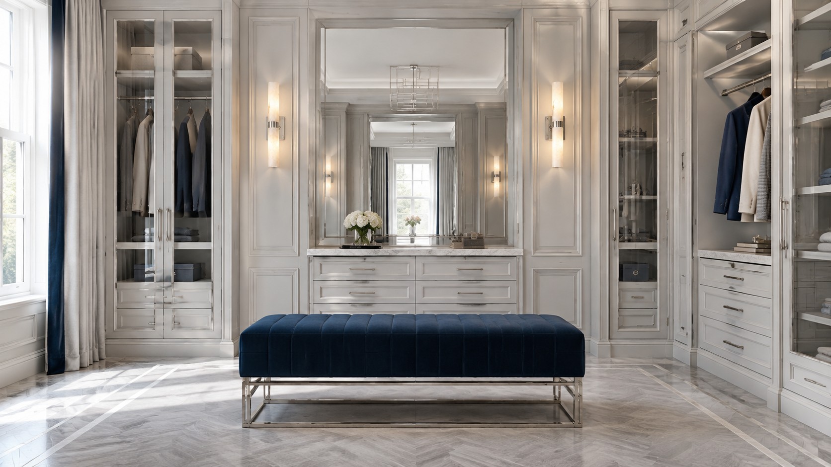 11C · Sanftes Art Déco Powder Raum