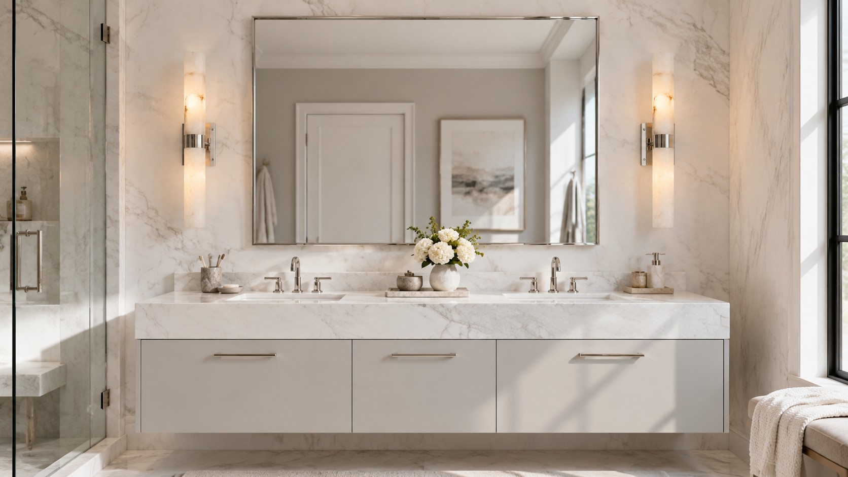 11A · Contemporary Marble Bad